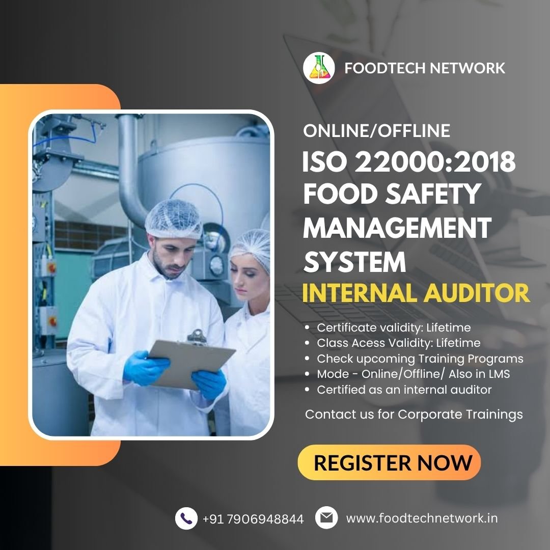 Internal Auditor: Food Safety Management Systems (ISO 22000:2018)