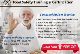 Food Safety Internal Auditor Training Programs Food law, BRC, FSMS, FSSC and HACCP Level 3