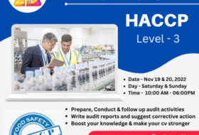 Internal Auditor training HACCP level 3 as per Codex Alimentarius