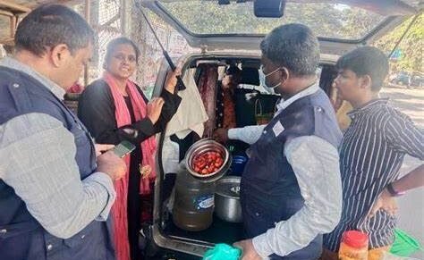 Food safety department held surprise inspections across the district, fines 31 street vendors for violating rules in Coimbatore