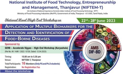 National Level High-End Workshop on Application of Multiple Biomarkers for the Detection and Identification of Food-Borne Diseases