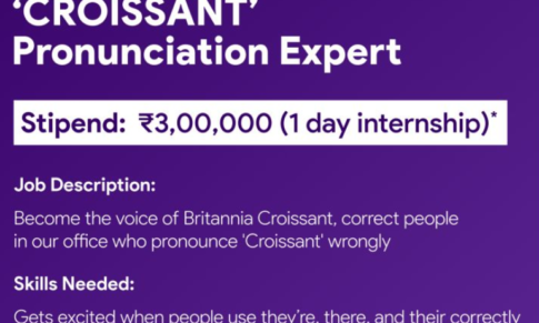 Croissant Pronunciation Expert – Internship,  Britannia Industries Limited 