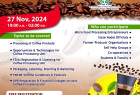 Webinar on Coffee Processing and Value Addition – (NIFTEM-T)