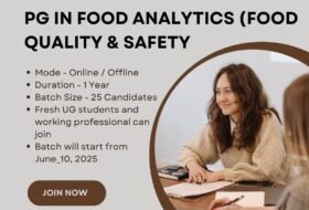 PG in Food Analytics (Food Quality & Safety), 1 year Course