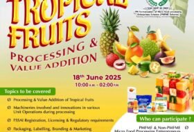 Free Webinar on Tropical fruits Processing & Value Addition – NIFTEM-T