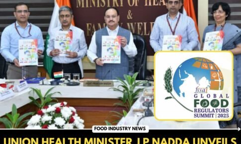 Union Health Minister J P Nadda Unveils Logo and Brochures of Global Food Regulators Summit 2025