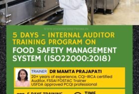 Food Safety Management Systems ISO 22000:2018 – 5 days Internal Auditor training