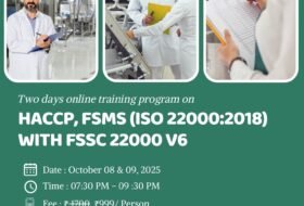 HACCP, FSMS (ISO 22000:2018) With FSSC 22000 V6 Training and certification