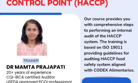HACCP Internal Auditor – 5 days Training Program