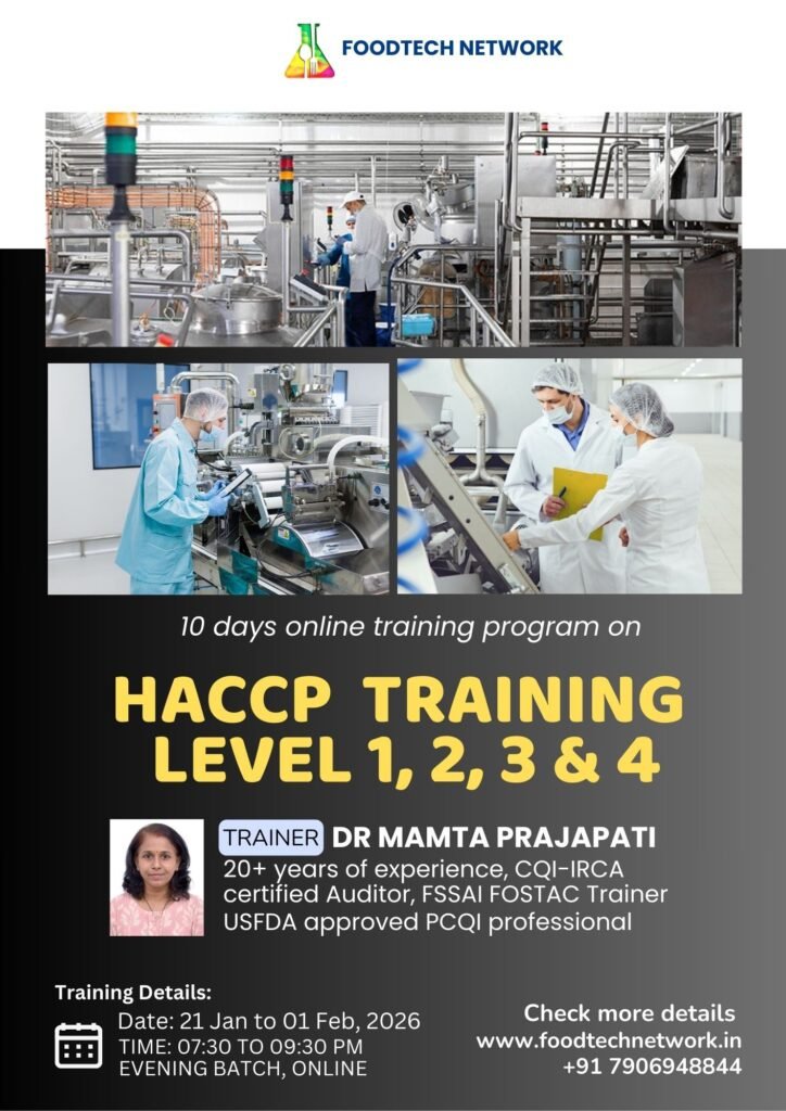 HACCP LEVEL 1 2 3 4