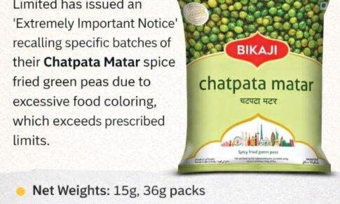 ⚠️ Urgent Product Recall Notice: Bikaji Chatpata Matar