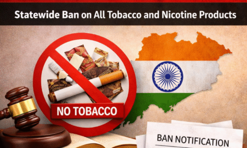 Odisha Imposes Statewide Ban on Gutkha, Pan Masala, and All Tobacco-Nicotine Products
