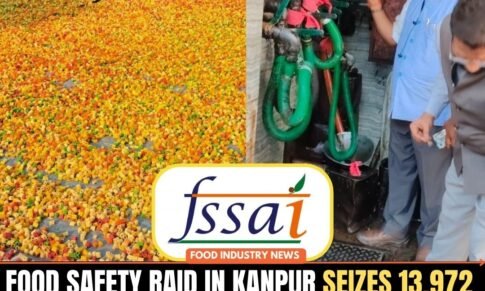 Food Safety Raid in Kanpur Seizes 13,972 Litres of Fake Oil 1,350 Kg Coloured Kachri and ₹5.45 Lakh Goods