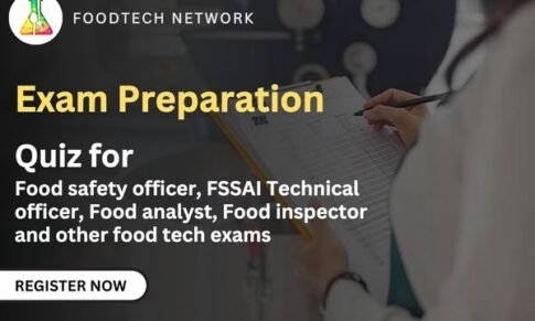 Exam Preparation: Food safety officer, FSSAI Technical Officer, Food Analyst and Other Exams, Set – 5