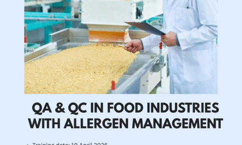 QA & QC in Food Industry with Allergen Management