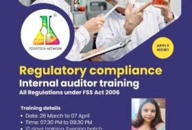 Regulatory compliance Internal auditor training (All FSS Regulations under FSS Act 2006)