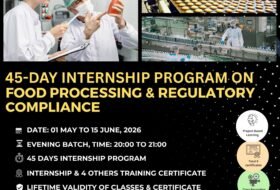 Food Processing & Regulatory Compliance – 45-Day Internship Program