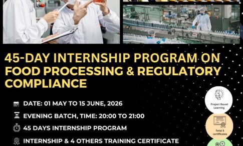 Food Processing & Regulatory Compliance – 45-Day Internship Program