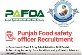 FOOD SAFETY OFFICER – Punjab Food & Drug Administration, DHS