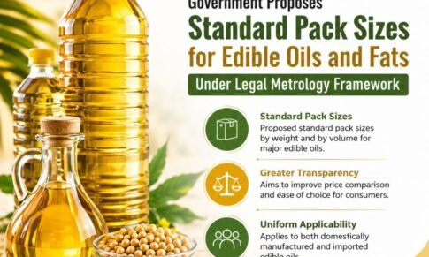 Government Proposes Standard Pack Sizes for Edible Oils and Fats Under Legal Metrology Framework