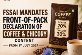 FSSAI Mandates Front-of-Pack Declaration of Coffee and Chicory Content from July 1, 2027