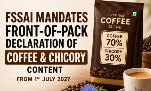 FSSAI Mandates Front-of-Pack Declaration of Coffee and Chicory Content from July 1, 2027