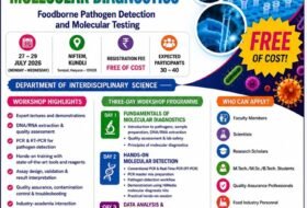 FREE Training : 3-Day Hands-on Workshop on Molecular Diagnostics for Food Safety : NIFTEM-K