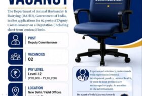 Deputy & Assistant Commissioner – Department of Animal Husbandry and Dairying