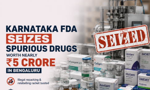 Karnataka FDA Seizes Spurious Drugs Worth Nearly ₹5 Crore in Bengaluru