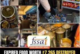 Expired Food Worth ₹7,265 Destroyed During Food Safety Drive in Skara Market